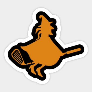 Funny Halloween Golf And Golf Lover Halloween Costume Sticker